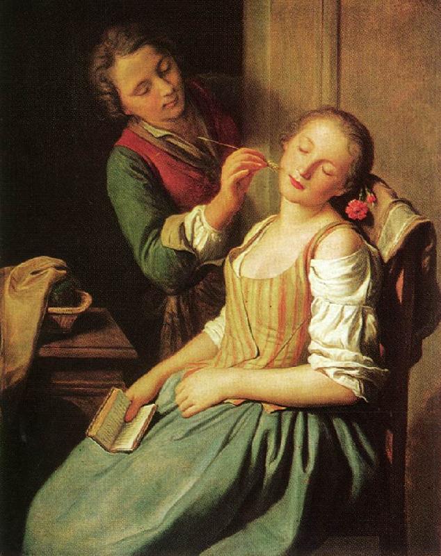 Pietro Antonio Rotari Sleeping Girl France oil painting art